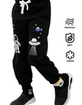 Young Astronaut 100% Cotton with Playful Embroidery Pants