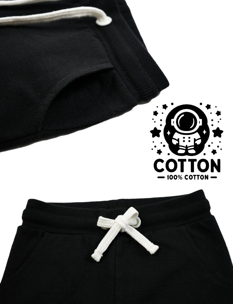Young Astronaut 100% Cotton with Playful Embroidery Pants
